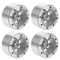 Miniatyrbild 5 av 8: 4 st 2,2 tum aluminiumlegering hjulnav passar för TRX4 SCX10 90046 D90 TRX6 1/10 RC Crawler CarSilver