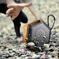 Miniatyrbilde 5 av 5: Bærbar Mini Bluetooth Dusjhøyttaler med Krok 12H Spilletid Vanntett Bluetooth Høyttaler for Strand, Basseng, Hjem, Fest, Oransje