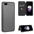Pikkukuva 2 / 5: Oneplus 5 hiilikuituinen nahkakotelo - B6 Musta