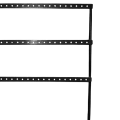 Miniatyrbild 8 av 8: Smyckesställ 3 lager Elegant stil Kompakt Järnmaterial med stor kapacitet Dekorativt Praktiskt förvaringsställ för örhängen för display Svart