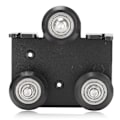 Miniatyrbillede 2 af 8: 3D Ekstruder-bagplade V-åbning Aluminiumsekstruderingsramme Sort Ekstruderstøtte-bagplade til Ender 3 til Ender 3s