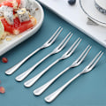 Miniatyrbillede 4 af 4: Frugtgaffel Salat Grillgaffel 12 stk. 304 Rustfrit Stål Smagsprøve Appetizer Gaffel Cocktailgaffel 12,5 cm med Genanvendelig Æske