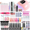 Miniatyrbilde 2 av 5: Manikyrsett med neglelampe, negltørker, negleboremaskin, polygele-sett og lakksett - Soak-off Nail Art Tools Sets Kina ZH159-1