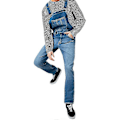 Miniatyrbild 2 av 4: Herr Jeans Byxor Denim Snickarbyxor Hängselbyxor Arbetsbyxor Mörkblå S