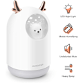 Miniatyrbilde 3 av 5: 300ml Mini Luftfukter, Stille Luftfukter med LED-lys, USB Skrivebordsluftfukter Vannløs Auto Avstengning for Hjem/Soverom/Kontor