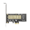 Miniatyrbillede 2 af 8: NVMe PCIe Adapter 5 Gbps Båndbredde NVME Interface Plug and Play PCIe til M.2 SSD Adapter med køleplade til M Key SSD