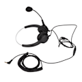 Miniatyrbilde 2 av 8: Call Center Headset 3,5 mm plugg kablet datamaskin hodetelefon med støydempende mikrofon for telefon bærbar PC nettbrett
