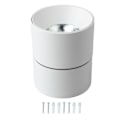 Miniatyrbilde 1 av 8: Overflatemontert antirefleks LED-taklys 110 til 240V Sammenleggbar roterende spotlight for stue Hvit