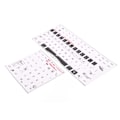 Miniatyrbild 3 av 8: 2 st Tangentbordsdekaler Universal Desktop Computer Mekanisk Gaming Ersättning Tangentbord Keyboard Matte Stickers
