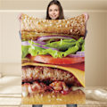 Miniatyrbilde 1 av 5: Polyester Teppe Mykt Lett Kast Teppe Komfortabelt Flerbruks Til Hjem 80x100cm/2.62x3.28ft
