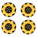 Pikkukuva 7 / 8: Mecanum Wheel OmniDirectional Smart Robot Auton osat Tarvikkeet Tee itse lelukomponentit 60mm (2 paria)