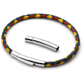Miniatyrbillede 5 af 5: Magnetisk hummerlås i rustfrit stål til fremstilling af læderarmbånd og smykker
