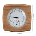Miniatyrbild 2 av 6: 2-i-1 trä inomhustermometer Hygrometer - Bastu och ångrumstillbehör
