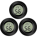 Miniatyrbillede 1 af 5: 3 stk. Mini Digital LCD Termometer Hygrometer Temperatur Fugtighed Termometer Bærbar Termo Hygrometer Indikator til Kontor Køkken Humidorer Reptil
