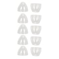 Miniatyrbild 6 av 8: 5 st smink svamp förvaringslåda fodral bärbar transparent äggformad svamp blender hållare behållare