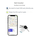 Miniatyrbild 2 av 5: Bluetooth Mini GPS-lokalisator Anti-förlorat Alarm för Hitta min, Svart