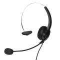 Miniatyrbilde 5 av 8: 3,5 mm ensidig forretningshodetelefon Justerbar Komfortabel Mono Call Center-hodesett med mikrofon for telefoner Bærbare datamaskiner