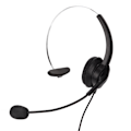 Miniatyrbillede 5 af 8: 3,5 mm Enkeltsidet Business-hovedtelefon Justerbar Komfortabel Mono Call Center-headset med mikrofon til telefoner Laptops