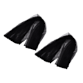 Miniatyrbilde 4 av 8: 2 stk Tulle Elegant Stil Lyse Farger Komfortabel Lett Vekt Bryllup Dekorative Tilbehør for BursdagSvart