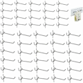 Miniatyrbild 1 av 5: 50 Stycken Pegboard Väggkrok, Enkel Krok Pegboard Vägg, Pegboard Krokar, Pegboard Vägg Tillbehörskrok, för Pegboard Väggpanel Dörr, Butik, 3.3mm, 5cm