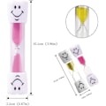 Miniatyrbillede 2 af 5: Smilende Timeglas Ur Sæt - Perfekt Til Børns Aktiviteter (3 Minutter)
