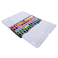 Miniatyrbillede 7 af 8: Akvarelfarve Bærbar Bright Color Akvarel Pigment Sæt Paint Supplies med Box48 farver