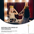 Pikkukuva 4 / 5: Koristeellinen kolmikärki lelu Halloween kolmikärki rekvisiitta kolmikärki lelu Halloween-juhliin (1 kpl, kulta)