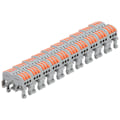 Miniatyrbild 3 av 8: DIN-skena Typ Spak Trådkontakt Trådskarvningskontakter Elektrisk kabelterminal för krets Inline 3 in 3 Out