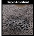 Miniatyrbillede 3 af 5: Lysegrøn skridsikker bademåtte - Kan maskinvaskes, blød mikrofiber, absorberende badeværelsesmåtte (40x60 cm)
