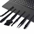 Miniatyrbillede 6 af 8: 12 stk. computers rengøringsbørste sæt mini computer tastatur rengøringsværktøjssæt med pincet til computer mobiltelefon