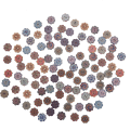 Miniatyrbilde 3 av 7: 100 stk 20 mm retro stil vakkert mønster blomsterformet treknapp for DIY Craft