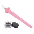 Miniatyrbilde 2 av 8: 3 stk Silikon Eyeliner Applikatorverktøy Profesjonelt Vanntett Langvarig Eyeliner Guide Wand Set Rosa