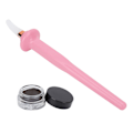Pikkukuva 2 / 8: 3 kpl Silikoni Eyeliner Applicator Tool Professional Vedenpitävä Pitkäkestoinen Eyeliner Guide Wand Set Pinkki