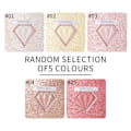 Miniatyrbild 7 av 8: 5 Färger Rouge Makeup Palette Highlighter Konturpulver Bronzer Hög Glans Highlighter