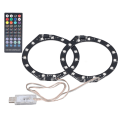 Miniatyrbillede 1 af 8: RGB LED-lysring Bluetooth Sync Music 400 Effects 8 farver LED-båndlys med appkontrol til PS5-konsollen