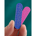 Miniatyrbild 4 av 5: 100 st Bärbar Dubbelsidig Nagelfil med Matt Finish Mini för Nagel- och Manikyrvård Grå 5CM