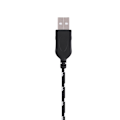 Pikkukuva 3 / 6: 2,2 metrin USB kaapelin johtolinjan vaihto Steelseries kana -hiirelle Black+White