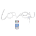 Pikkukuva 7 / 8: LOVEU Neon Light LED 18 Keys 8 Modes Timing Remote Control USB Light for Home Decoration 300LMWarm White + Blue Light
