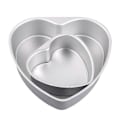Miniatyrbilde 1 av 5: Hjerteformet Kakeform Sett - 6\" & 8\" Avtakbar Bunn Aluminiumformer, Non-stick, Lett å Rengjøre_SZXM