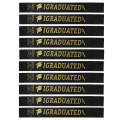 Miniatyrbillede 1 af 8: 10 stk Graduation Sash Class of 2023 Stole with Gold Glitter Letter I dimitterede til fest