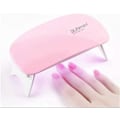 Miniatyrbilde 3 av 5: Negletørker 6W Neglelampe Mini LED Lys Negletørker UV Gel Sammenleggbar Mus Fototerapi Maskin Bærbar Neglelampe Verktøy - Rosa