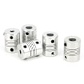 Miniatyrbilde 7 av 8: 5 stk fleksible akselkoblinger for 3D-skriver trinnmotor aluminiumslegering kobling 5 x 8 mm