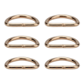 Miniatyrbillede 3 af 8: 100 stk. D-ringe i jernmateriale, udsøgt bred anvendelse, robuste og holdbare metal D-ringe til tøj, rygsæk, taske, guld