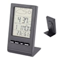 Miniatyrbild 6 av 8: LCD-skärm Digital hygrometer inomhus termometer fuktighetsmätare temperatur fuktighet monitor larmfunktion väderdisplay svart