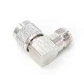 Miniatyrbilde 2 av 5: UHF PL259 Hann til SO239 Hunn Rettvinklet RF Adapter Kobling