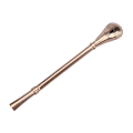 Miniatyrbillede 6 af 8: Rustfrit stål Metal Drikkehalmske Genskabbar Vaskbar Omrøringsske Rose Guld