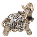 Miniatyrbillede 7 af 8: Elefant Statue Figur Figur Feng Shui Resin Dyre Ornament Kunst Håndværk Desktop Dekoration Guld M 10x5x10cm