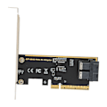 Miniatyrbillede 8 af 8: PCIE X8 til U.2 Adapter-kort Dual Port SFF 8643 Mini SAS HD 36Pin PCIE Adapter-kort til konventionel stationær computer