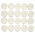 Miniatyrbillede 1 af 8: 20 stk Cat Paw Iron On Patches Mode Hvide Kattepoter Syning Broderede Patches til Rygsække Tøj Jakker