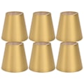 Miniatyrbillede 1 af 8: 6 STK E14 Lampeskærm Stof Lampeskærm Bordlampe Loftlampeskærm til soveværelse StueGold PX153